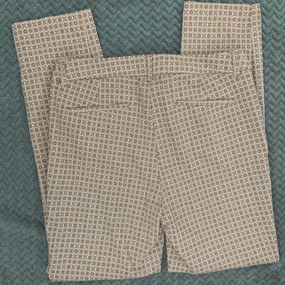 Cynthia Rowley Stretch Pant Brown Print - Picture 9 of 10